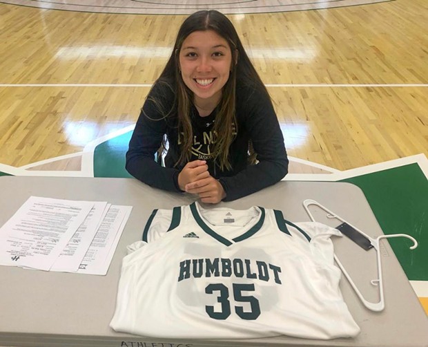 Jadence Clifton said accepting a basketball scholarship to play at Cal Poly Humboldt was a dream come true. - SUBMITTED