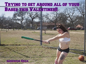 A card from Erica Botkin's series of satirical Valentine cards. - COURTESY OF THE ARTIST