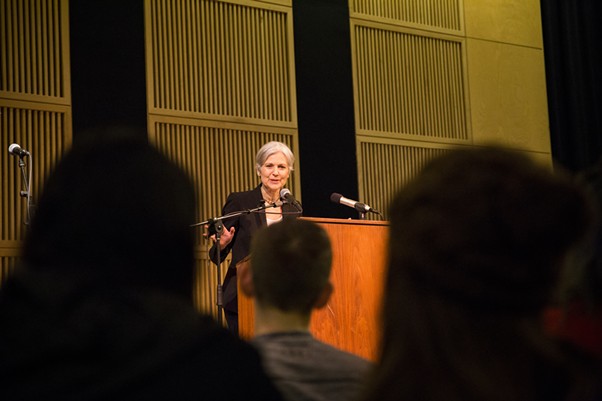 Jill Stein speaking at the Kate Buchanan Room at Humboldt State University on March 8 at 6 p.m. - SAM ARMANINO