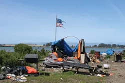 A camp in the PalCo Marsh. - FILE