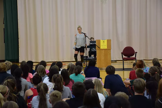 Locatelli tells the students she's looks different, but she's the same as their mothers and fathers. - LINDA STANSBERRY