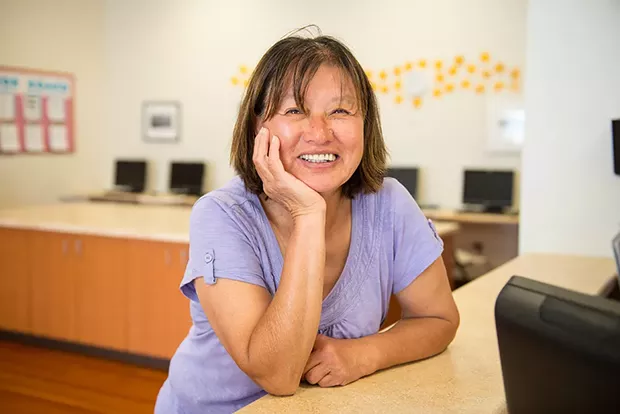 Betty Chinn at the Betty Kwan Chinn Day Center.