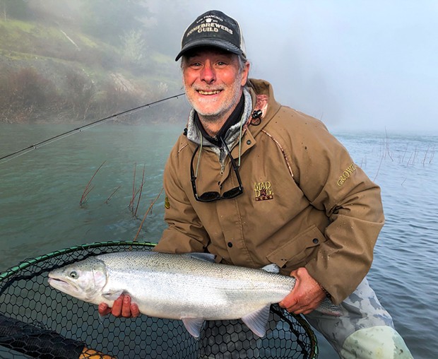Brad Cain, of San Francisco, landed a nice winter steelhead earlier this season on the Eel River. Other than on the main stem Eel and Smith rivers, steelhead season will close after March 31.