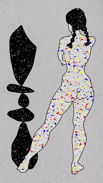Steven Vander Meer's 2018 "Moving Drawing #1," digital animation. - COURTESY OF THE ARTIST