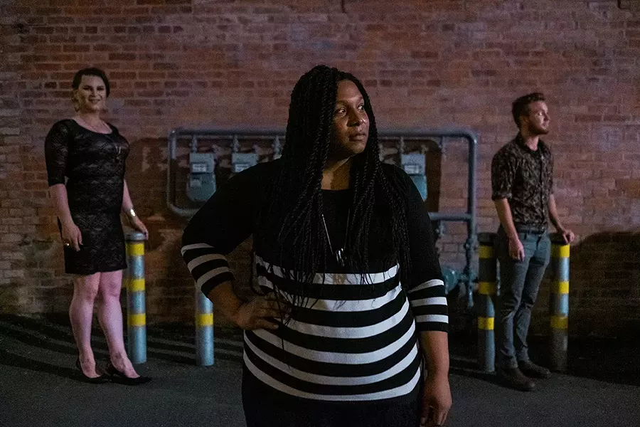 L to R: Aydan Ash Tillett, Carmen Lopez and Colin Harris. - PHOTO BY LEÓN VILLAGÓMEZ