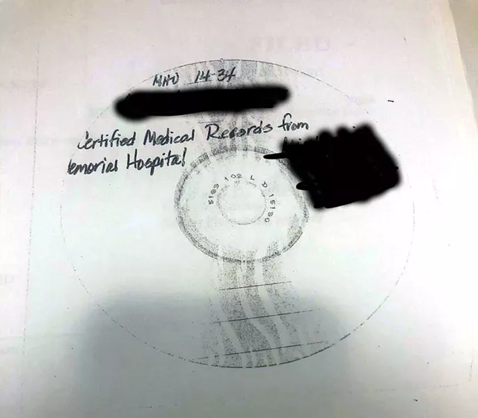 The Scanner Darkly Award: St. Joseph County Superior Court. A ProPublica reporter submitted a FOIA request and all she got was a photo copy of this CD, which presumably contains the actual documents she was asking for. - COURTESY OF JESSICA HUSEMAN