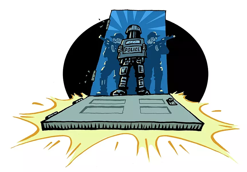 The What the Swat? Award - Nova Scotia and Halifax Law Enforcement - ILLUSTRATION BY HUGH D'ANDRADE (CC BY)