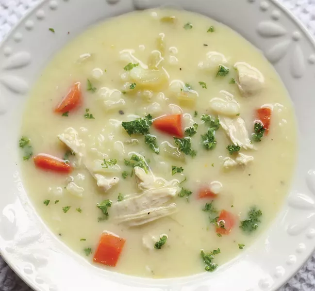 A bright, creamy soup for a chilly night. - PHOTO BY ANDREA JUAREZ