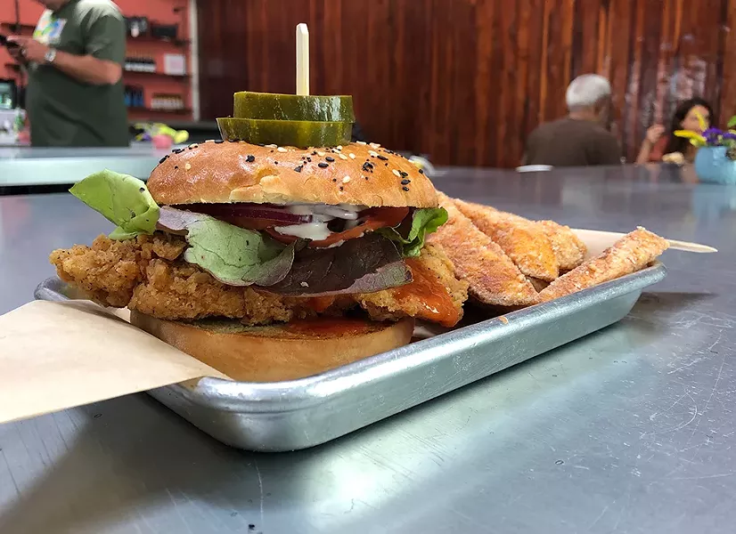 The Fried Red Hot at Burger Joint. - PHOTO BY JENNIFER FUMIKO CAHILL