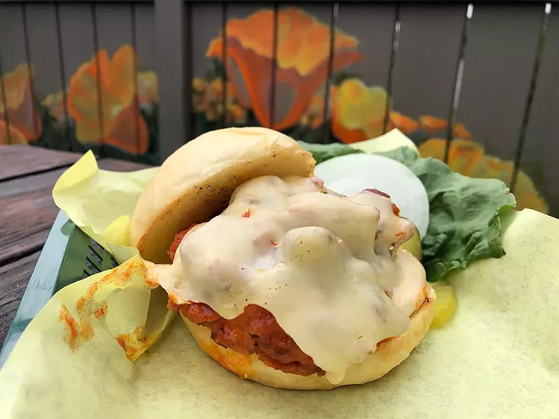 The Spicy Fried Chicken Sandwich at the Lighthouse Grill. - PHOTO BY JENNIFER FUMIKO CAHILL