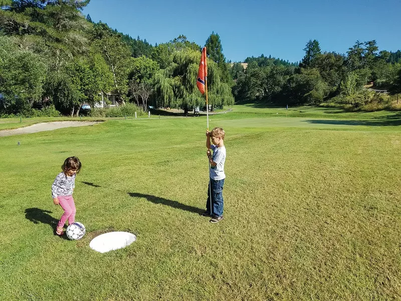 A round of foot golf. - RICHARD STENGER