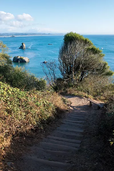 Steps to Old Home Beach. - MARK MCKENNA
