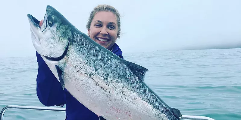 Due to low abundance, the sport and commercial Chinook salmon season has been shut down statewide in 2023. The decision was made last Friday by the Pacific Fishery Management Council. Anglers will have to wait until at least 2024 to catch a salmon like the one pictured with Riley Skillman from Mesa, Arizona, a few years ago out of Shelter Cove.