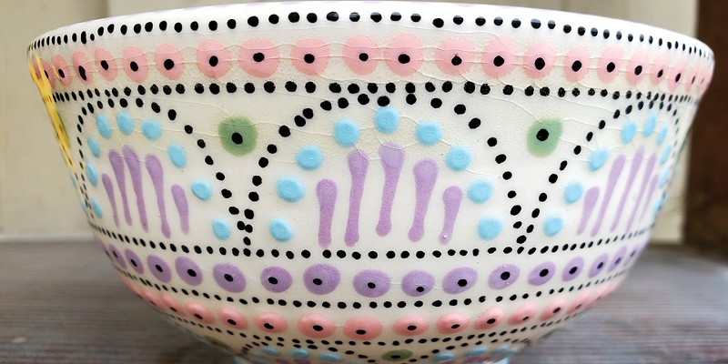 One of seven fantastic bowls by Donna Potter of Olympia, Washington.