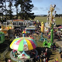 The view from the Ferris wheel at the Humboldt County Fair.