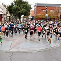 The annual Jogg'N Shoppe Turkey Trot cleared out some appetite for runners who toot off early Thanksgiving morning from Second and F streets in Old Town, Eureka.