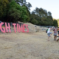The High Times sign was a popular backdrop for selfies last year.