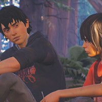 Sean and Daniel under the big trees in Life is Strange 2.