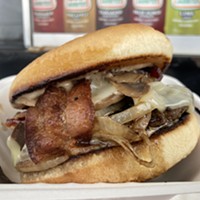 The Smokehouse Burger from the Humboldt Bay Burgers truck.