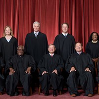 The Supreme Court as composed June 30, 2022, to present: Front row, from left: Associate Justice Sonia Sotomayor, Associate Justice Clarence Thomas, Chief Justice John G. Roberts, Jr., Associate Justice Samuel A. Alito, Jr. and Associate Justice Elena Kagan. Back row, from left: Associate Justice Amy Coney Barrett, Associate Justice Neil M. Gorsuch, Associate Justice Brett M. Kavanaugh, and Associate Justice Ketanji Brown Jackson.