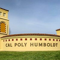 The re-branding of Humboldt State University to Cal Poly Humboldt began on campus signage in Arcata.