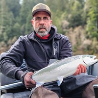 Eureka resident Mark Faust landed a nice winter steelhead last week while fishing the Smith River.