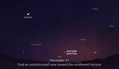 “圣诞之星”在今晚的天空