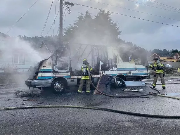 Back-to-Back Fires in Fields Landing and Eureka This Morning - Vimarsana News