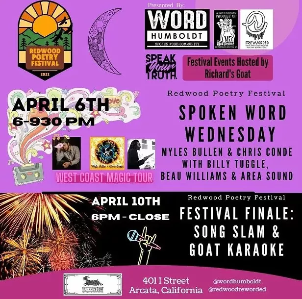 Redwood Poetry Festival: Spoken Word Wednesday - Vimarsana News