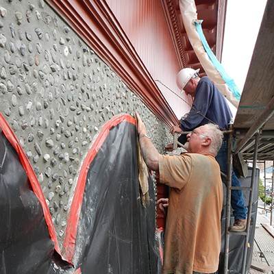 Carson Block Building Restoration - A Glittery Effect