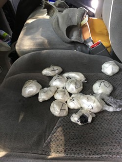 HUMBOLDT COUNTY SHERIFF'S OFFICE - Heroin found concealed in a car's hidden compartment.