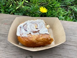 PHOTO BY JENNIFER FUMIKO CAHILL - The family recipe cinnamon roll from Krazy Baker.