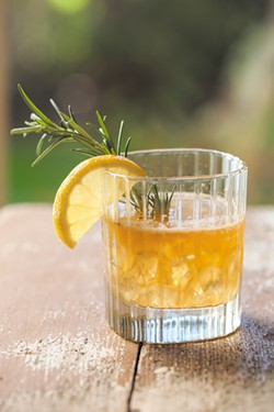 PHOTO BY AMY KUMLER - Fragrant rosemary, Bourbon and a dose of CBD.