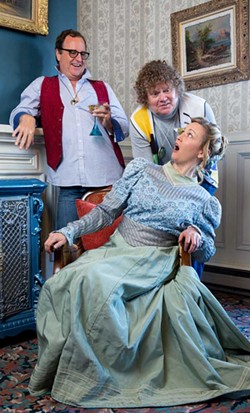 PHOTO BY EVAN WISH PHOTOGRAPHY, COURTESY OF REDWOOD CURTAIN THEATER - (From left) James Hitchcock, Steven J Carter and Kimberly Haile.