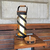 A group of Cal Poly industrial technology students handcrafts high-end lamps for stylish outdoor fun