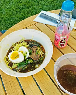 COMFORT RAMEN The idea behind this ramen from Momotaro Ramen is "Japanese soul food." Choose between four different meat or vegetarian ramen styles, add-ons, and appetizers. - PHOTOS BY BETH GIUFFRE