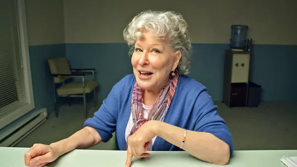 THE NEW ABNORMAL Miriam Nessler (Bette Midler) is one of five characters who offers a monologue confession under quarantine, talking about her life in our current political climate, in HBO's comedy TV special Coastal Elites. - PHOTO COURTESY OF DELIRIO MEDIA