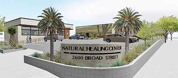 LEGAL FIGHT A top investor in the Natural Healing Center cannabis brand, which has plans to open new dispensaries in SLO (rendered here) and Morro Bay, is suing its founder over alleged misconduct. - FILE IMAGE COURTESY OF THE CITY OF SAN LUIS OBISPO