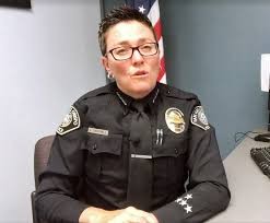 DEPARTED CHIEF SLO Police Captain Jeff Smith will serve as interim chief, replacing Deanna Cantrell (pictured), who left the city Sept. 30 for the city of Fairfield. - FILE PHOTO COURTESY OF SLO POLICE DEPARTMENT