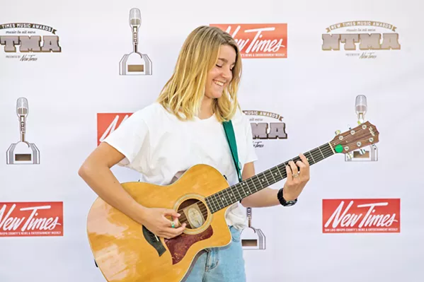 YOUTH Kathryn Callarman, at just 15 years old, delivered a terrific song in "What We Can't Obtain," a song about perseverance. - PHOTO BY JAYSON MELLOM