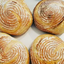 MADE WITH LUIS Joliene Bakery's loaves are all naturally leavened with coastal yeast, enveloped in Chloe Fertel's favorite SCOBY, which she named Luis. - PHOTOS COURTESY OF CHLOE FERTEL