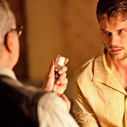 SPY GAMES In Treadstone, streaming on Hulu, captured U.S. spy J. Randolph Bentley (Jeremy Irvine, right) is forced into a 1973 KGB brainwashing program. - PHOTO COURTESY OF CAPTIVATE ENTERTAINMENT