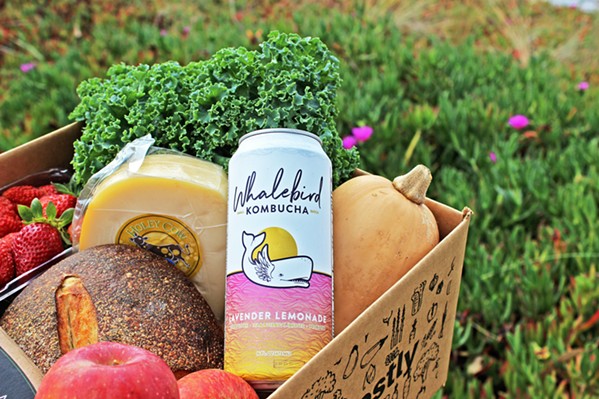 ALL LOCAL You can order anything from Whalebird Kombucha to Central Coast Creamery cheese to Pepper Family Farms produce every week from Harvestly. - PHOTO COURTESY OF HARVESTLY