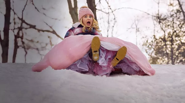 SNOW DAY In an attempt to help her older godchild, Bloomingbottom finds herself getting into a mishap on a snowy day. - PHOTO COURTESY OF DISNEY
