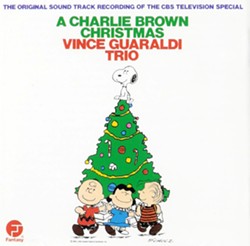 VINCE GUARALDI This soundtrack to the Peanuts’ Christmas special will conjure up scenes of the gang ice skating on a frozen pond or putting on a play, in A Charlie Brown Christmas. - IMAGE COURTESY OF FANTASY RECORDS