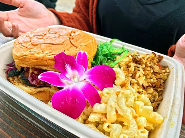 Field to Table Kalua pork sando at Birchwood Beer Garden in Nipomo. - FILE PHOTO BY CAMILLIA LANHAM