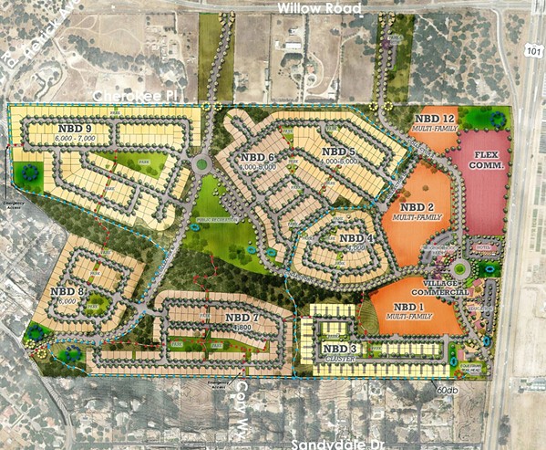 VISION If built, the Dana Reserve project (rendered) would bring more than 1,200 new housing units to Nipomo. - MAP COURTESY OF SLO COUNTY