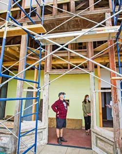 PASSION PROJECT Victor and Deb Early bought a dilapidated building at 1600 Ocean St. in Oceano with plans to give it new life. - PHOTOS BY JAYSON MELLOM