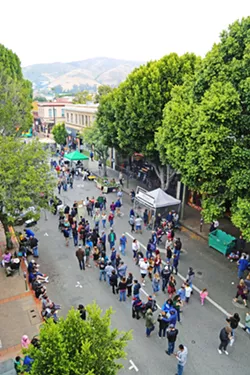 THURSDAY NIGHTS The Downtown SLO Association recently announced that its Thursday night farmers' market will return on May 6, after a year-long closure due to the pandemic. - FILE PHOTO BY DYLAN HONEA-BAUMANN