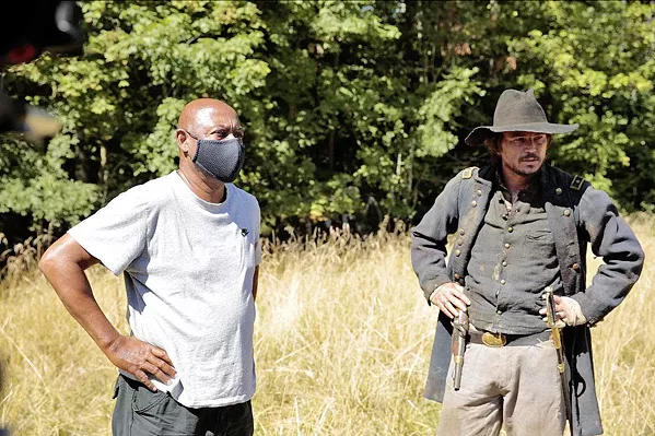 THE UGLY TRUTH Director and narrator Raoul Peck (left) reveals the truth of America's founding in Exterminate All the Brutes, with Josh Hartnett (right) playing the part of the representative "White Man," available on HBO Max. - PHOTO COURTESY OF HBO DOCUMENTARY FILMS